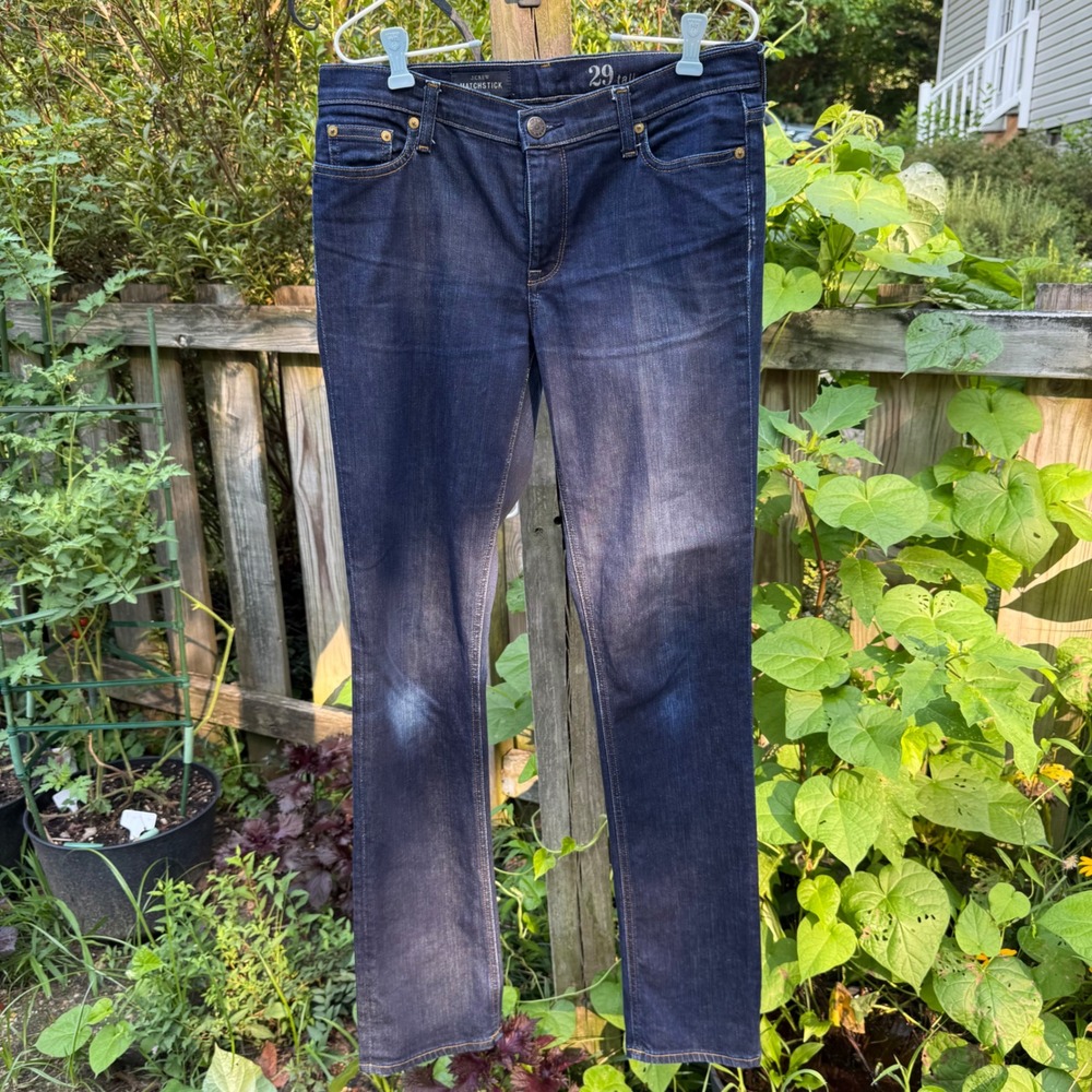 J.Crew Matchstick 29 Tall Dark Wash Skinny Jeans Stretch Classic Preppy Denim